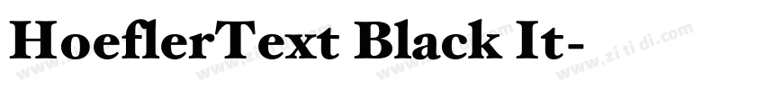 HoeflerText Black It字体转换 HoeflerText Black It字体转换